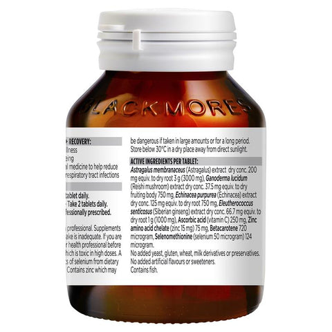 Blackmores Immune + Recovery 60 Tablets Blackmores Immune + Recovery 60 Tablets