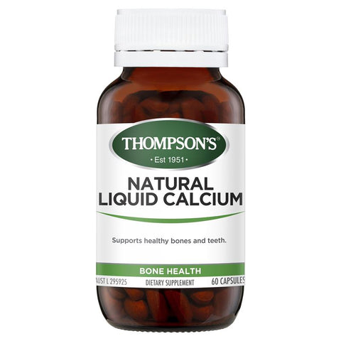 Thompson's Natural Liquid Calcium 60 Capsules Thompson's Natural Liquid Calcium 60 Capsules