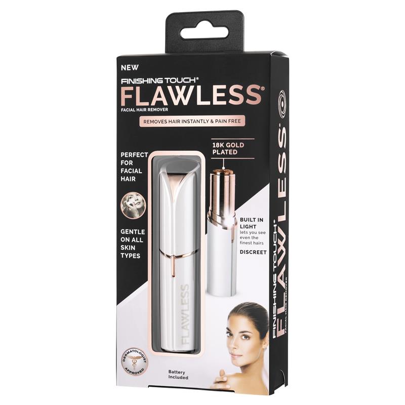 Flawless Finishing Touch Facial Hair Remover White Flawless Finishing Touch Facial Hair Remover White