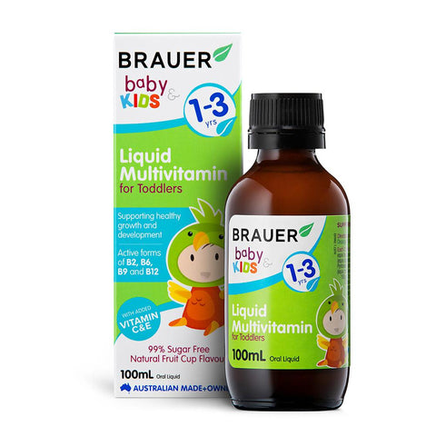 Brauer Baby & Kids Liquid Multivitamin for Toddlers 100mL Brauer Baby & Kids Liquid Multivitamin for Toddlers 100mL