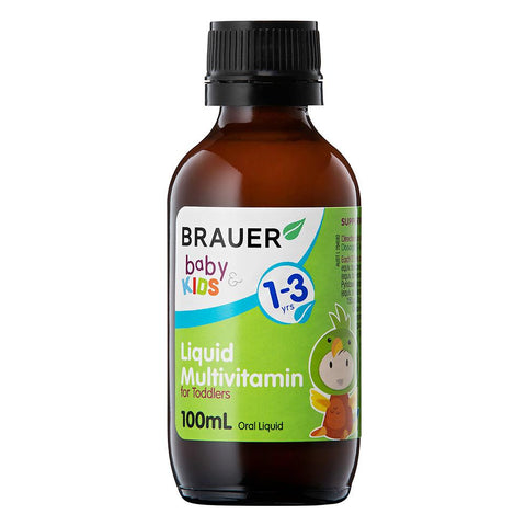 Brauer Baby & Kids Liquid Multivitamin for Toddlers 100mL Brauer Baby & Kids Liquid Multivitamin for Toddlers 100mL