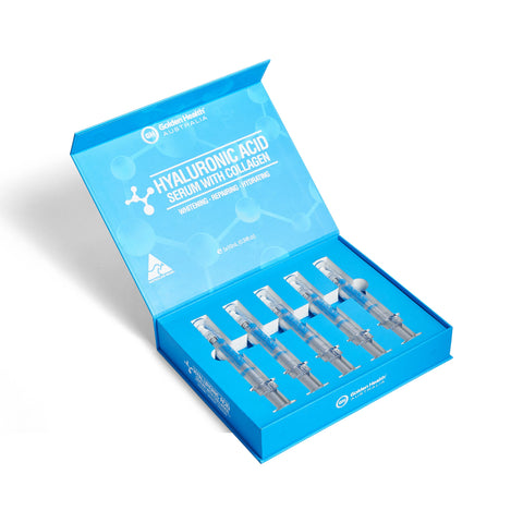 Golden Health Hyaluronic Acid Serum with Collagen 5 x1 0mL Golden Health Hyaluronic Acid Serum with Collagen 5 x1 0mL