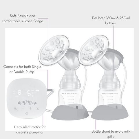 New Beginnings Double Electric Breast Pump New Beginnings Double Electric Breast Pump