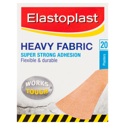 Elastoplast Heavy Fabric Super Strong Adhesion Plasters 20 Pack Elastoplast Heavy Fabric Super Strong Adhesion Plasters 20 Pack