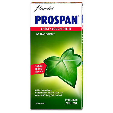 Prospan Chesty Cough Relief Ivy Leaf Extract Oral Liquid 200mL Prospan Chesty Cough Relief Ivy Leaf Extract Oral Liquid 200mL