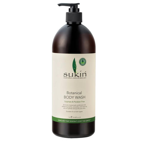 SUKIN Botanical Body Wash Pump 1 Litre SUKIN Botanical Body Wash Pump 1 Litre