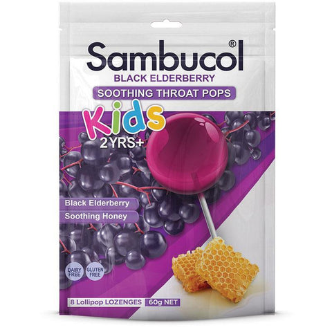 Sambucol Kids Soothing Throat Pops 8 Pack Sambucol Kids Soothing Throat Pops 8 Pack