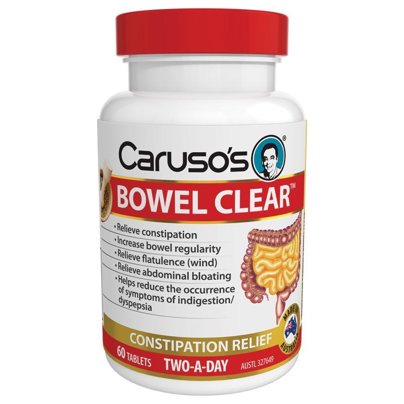 Caruso s Natural Health Quick Cleanse Bowel Clear 60 Tablets