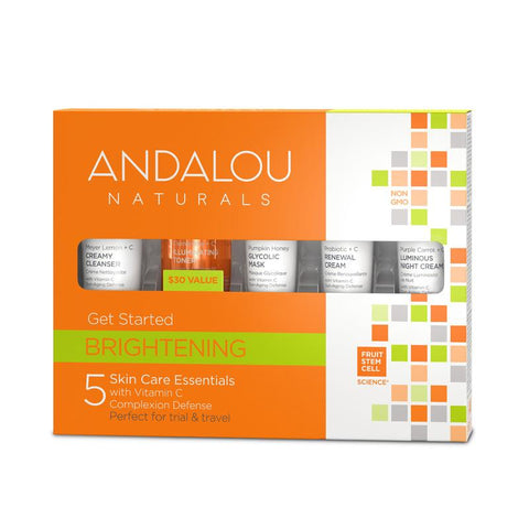 Andalou Brightening Get Started 5 Piece Kit Andalou Brightening Get Started 5 Piece Kit