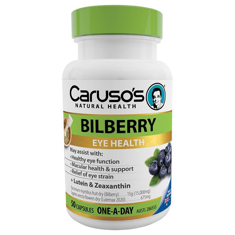 Caruso's Natural Health One a Day Bilberry 50 Capsules