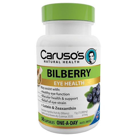 Caruso's Natural Health One a Day Bilberry 50 Capsules Caruso's Natural Health One a Day Bilberry 50 Capsules