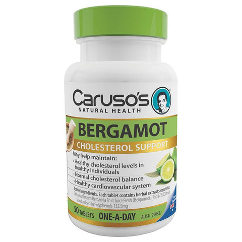 Caruso's Natural Health One a Day Bergamot 50 Tablets Caruso's Natural Health One a Day Bergamot 50 Tablets