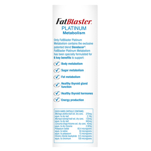 NaturoPathica FatBlaster Platinum Metabolism 30 Capsules NaturoPathica FatBlaster Platinum Metabolism 30 Capsules