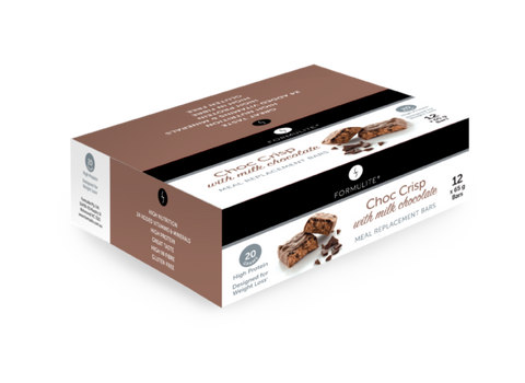 Formulite Meal Replacement 65g x 12 Bars Box – Choc Crisp Flavour Formulite Meal Replacement 65g x 12 Bars Box – Choc Crisp Flavour