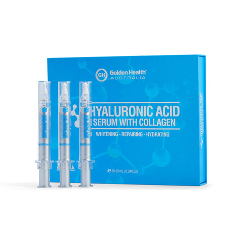 Golden Health Hyaluronic Acid Serum with Collagen 5 x1 0mL Golden Health Hyaluronic Acid Serum with Collagen 5 x1 0mL