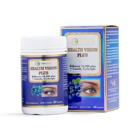Golden Health Health Vision Plus 60 Capsules (Expiry 11/2025) Golden Health Health Vision Plus 60 Capsules (Expiry 11/2025)