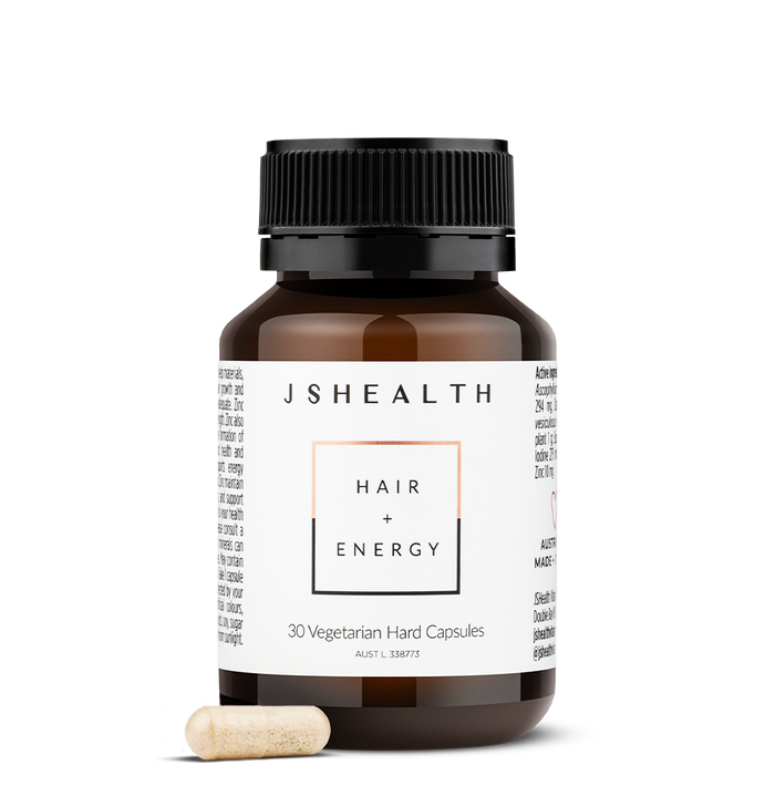JSHEALTH Hair + Energy Formula 30 Capsules