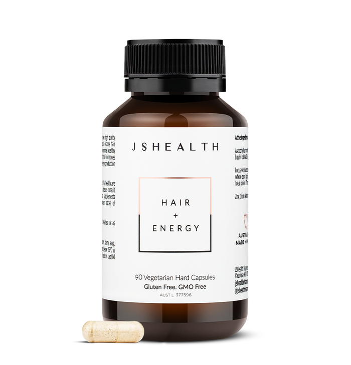 JSHEALTH Hair + Energy Formula 60 Capsules