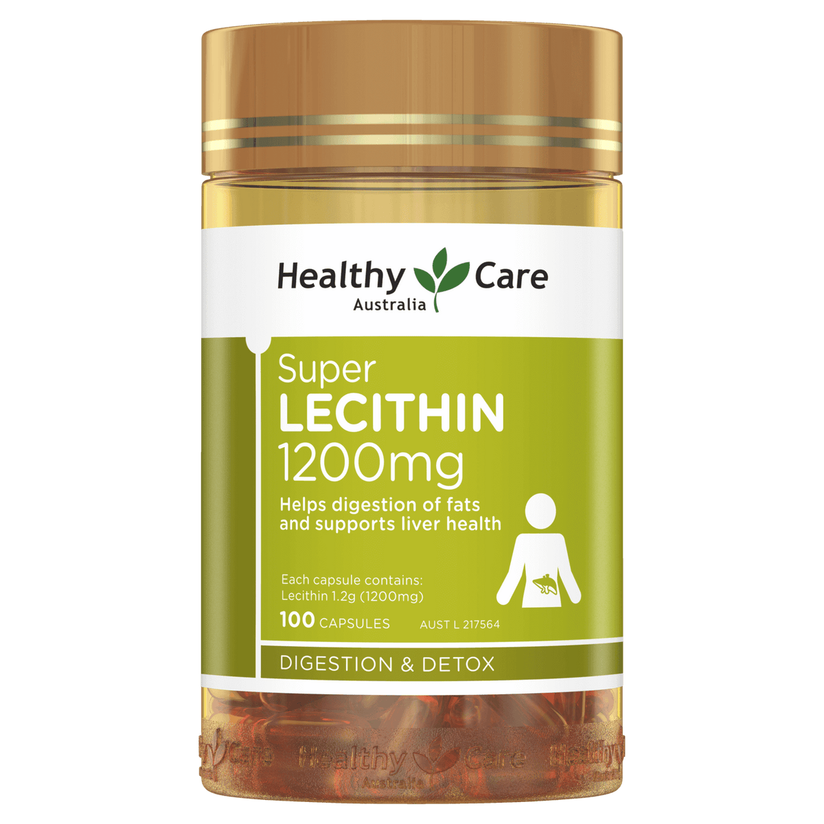 Healthy Care Super Lecithin 1200mg 100 Capsules