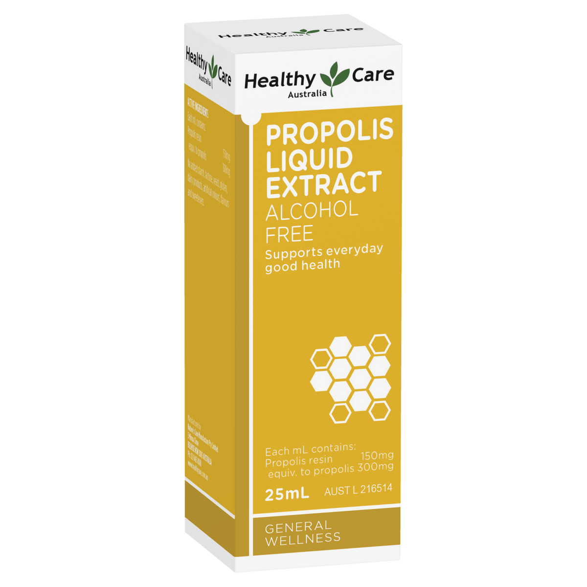 Healthy Care Propolis Liquid Extract Alcohol Freel 25mL
