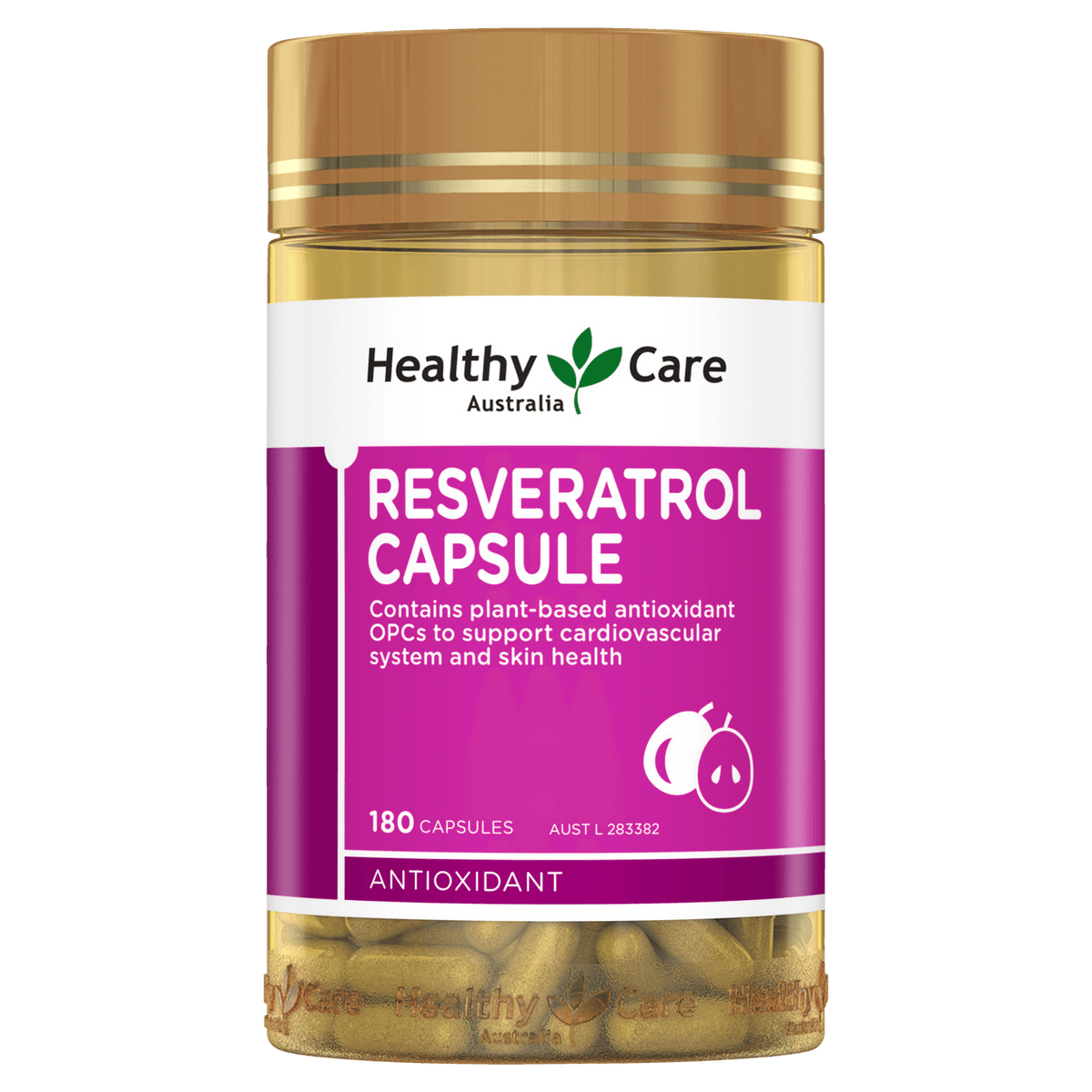 Healthy Care Resveratrol Capsule 180 Capsules Better Value Pharmacy