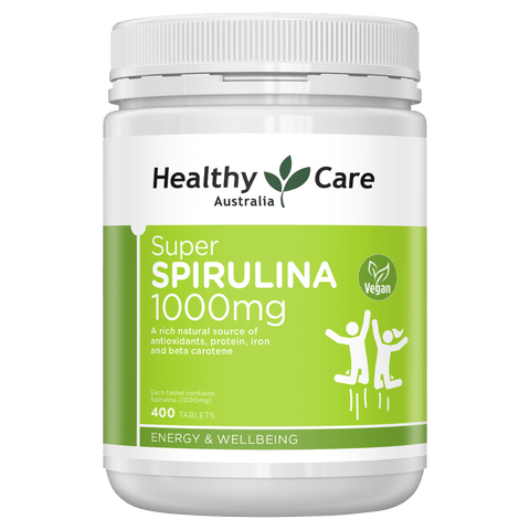 Healthy Care Super Spirulina 1000mg 400 Tablets Healthy Care Super Spirulina 1000mg 400 Tablets
