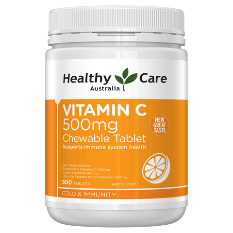 Healthy Care Vitamin C 500mg Chewable Tablet 500 Tablets Healthy Care Vitamin C 500mg Chewable Tablet 500 Tablets