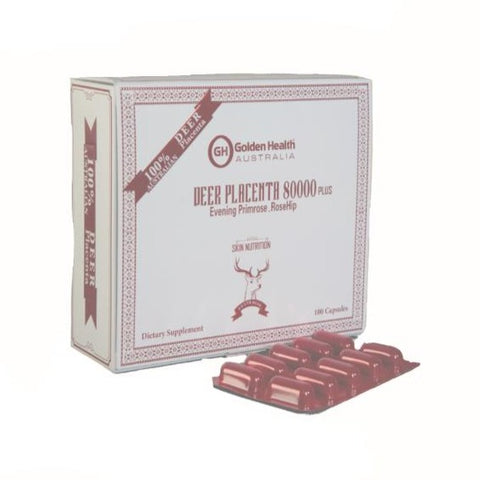 Golden Health Deer Placenta 80000 Plus 100 Capsules Golden Health Deer Placenta 80000 Plus 100 Capsules