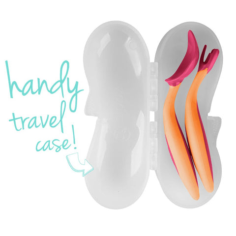 B.Box Toddler Cutlery Set - Strawberry Shake B.Box Toddler Cutlery Set - Strawberry Shake