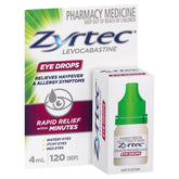Zyrtec Hayfever Levoscabastine Eye Drops 4mL (LIMIT of ONE per Order)