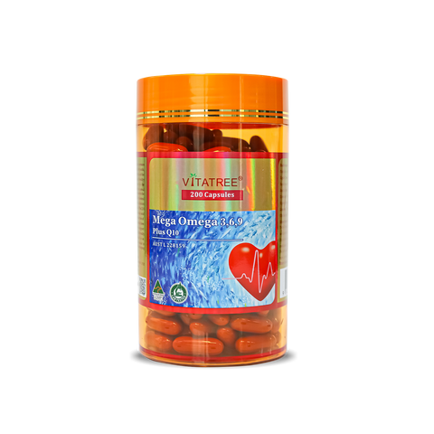 VITATREE Omega 3,6,9 Plus CoQ10 200 Capsules VITATREE Omega 3,6,9 Plus CoQ10 200 Capsules