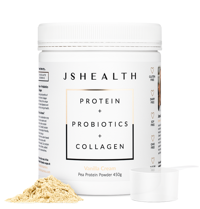 JSHealth Protein + Probiotics + Collagen Vanilla Cream Flavour 450g