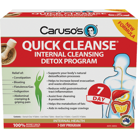 Caruso's Natural Health Quick Cleanse 7 Day Internal Cleansing Detox Program KIT Caruso's Natural Health Quick Cleanse 7 Day Internal Cleansing Detox Program KIT