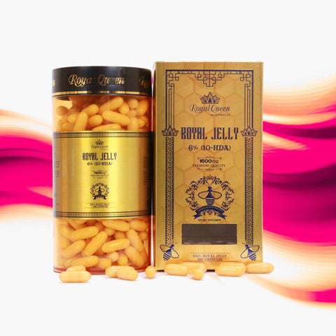 Golden Health Royal Jelly 1600mg 6% 10 HDA Royal Queen 365 Capsules Golden Health Royal Jelly 1600mg 6% 10 HDA Royal Queen 365 Capsules
