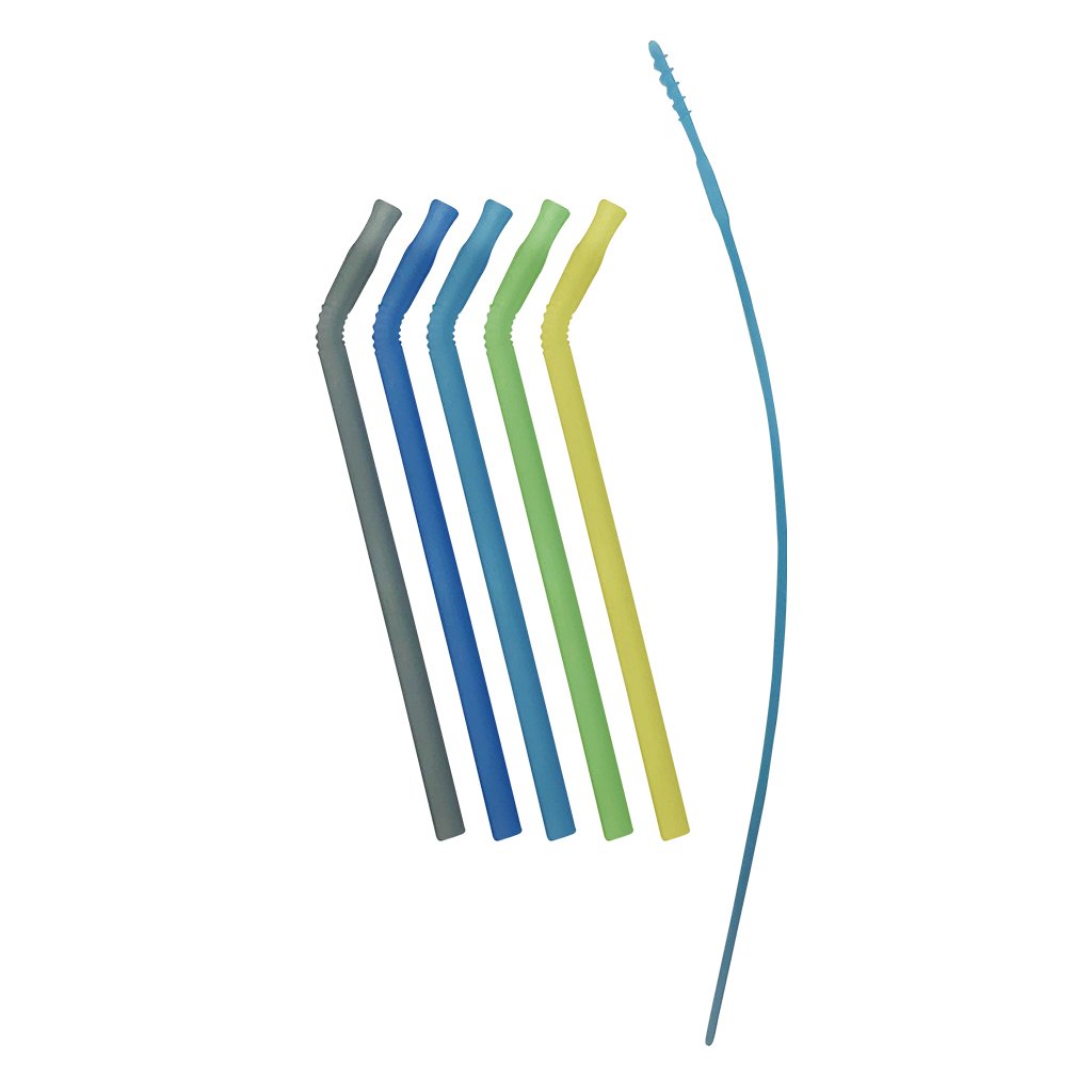 B.Box Reusable Silicone Straw - Pool Party