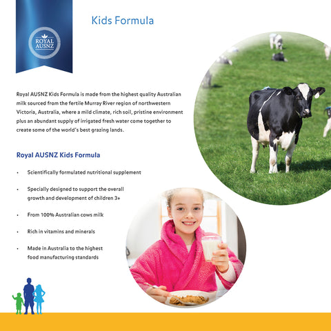 Royal AUSNZ Kids Formula From 3+ Years Vanilla Flavour 900g Royal AUSNZ Kids Formula From 3+ Years Vanilla Flavour 900g