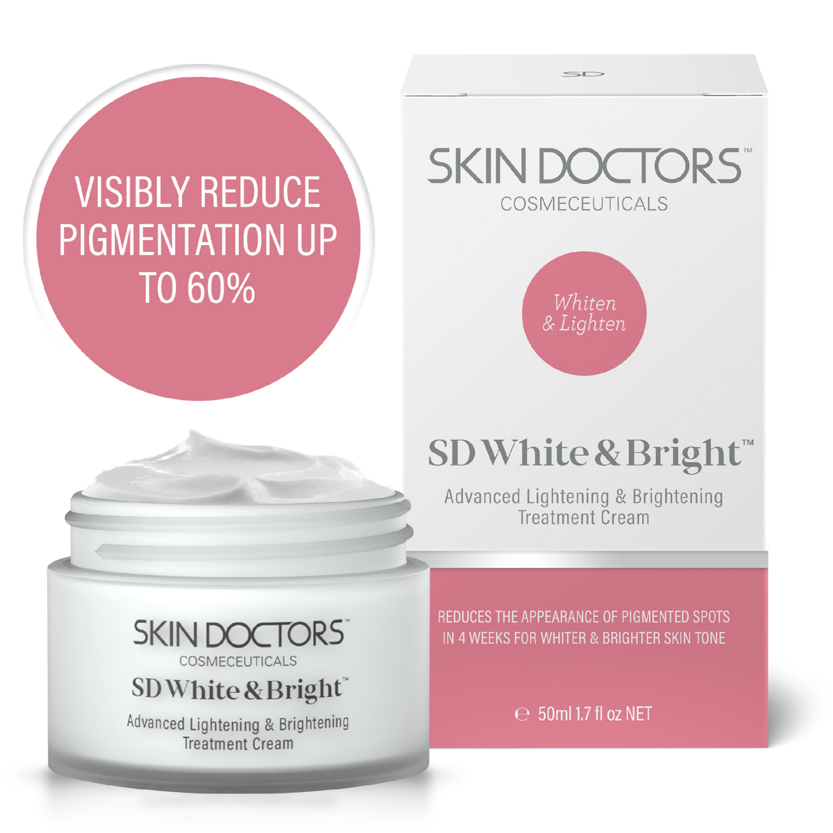 Skin Doctors Sd White and Bright Cream Skin Whitening Cream 50mL