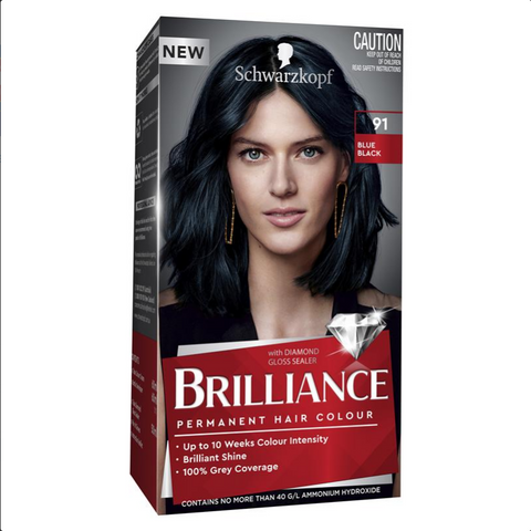 Schwarzkopf Brilliance 91 Blue Black Schwarzkopf Brilliance 91 Blue Black
