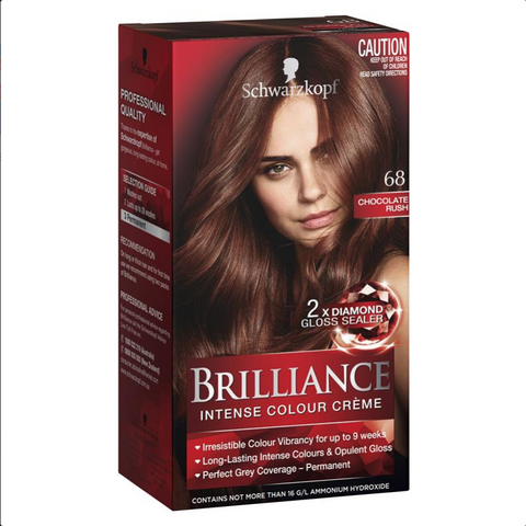 Schwarzkopf Brilliance Intense Permanent Hair Colour 68 Chocolate Rush Schwarzkopf Brilliance Intense Permanent Hair Colour 68 Chocolate Rush