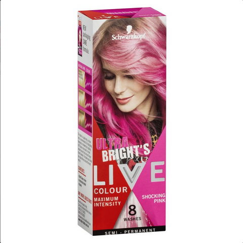 Schwarzkopf Live Colour Ultra Brights Shocking Pink 75mL Schwarzkopf Live Colour Ultra Brights Shocking Pink 75mL