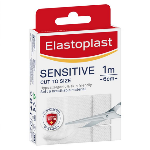 Elastoplast Sensitive Dressing Cut to Size Lengths 6cm x 1m 10 Pack Elastoplast Sensitive Dressing Cut to Size Lengths 6cm x 1m 10 Pack