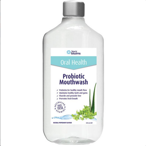 Henry Blooms Probiotic Mouthwash Peppermint 375mL Henry Blooms Probiotic Mouthwash Peppermint 375mL