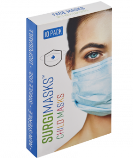 Face Mask - Ear Loop Disposable Kids Mask Level 2 Protection Box of 10 Face Mask - Ear Loop Disposable Kids Mask Level 2 Protection Box of 10