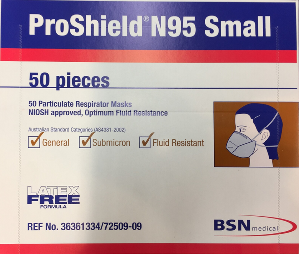 Face Mask Proshield Medical N95 Face Masks Small BOX 50PCs Better