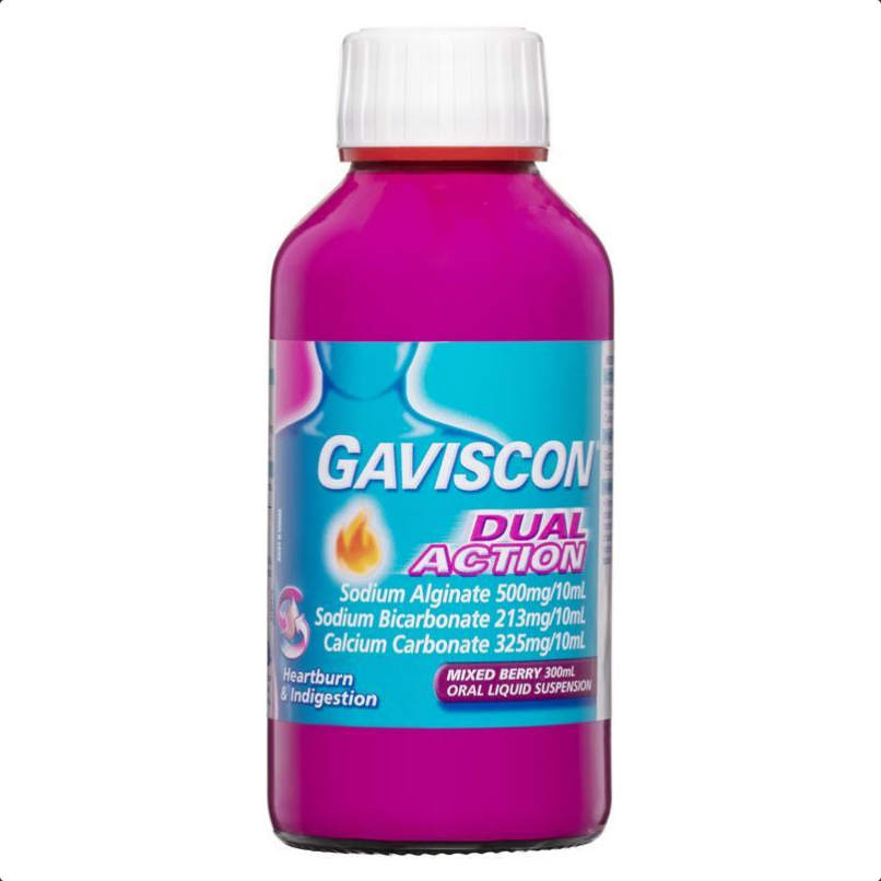 Gaviscon Liquid Dual Action Mixed Berry 300mL Better Value Pharmacy