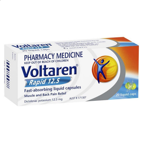 Voltaren Rapid 12.5mg Pain Relief 20 Liquid Capsules (Limit ONE per Order) Voltaren Rapid 12.5mg Pain Relief 20 Liquid Capsules (Limit ONE per Order)
