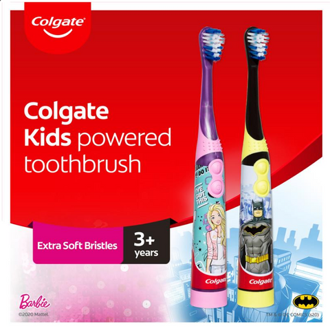 Colgate Toothbrush Kids Sonic Battery Batman & Barbie - Assorted Colgate Toothbrush Kids Sonic Battery Batman & Barbie - Assorted