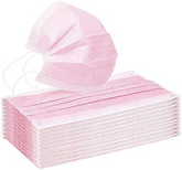 Face Mask - Pink Disposable Face Masks 50 PCs Box