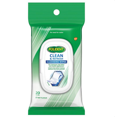 Polident Denture Cleanser Wipes 20 Pack Polident Denture Cleanser Wipes 20 Pack