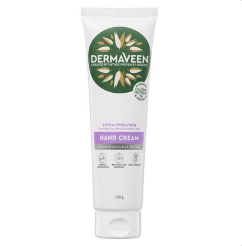 DermaVeen Extra Hydration Hand Cream for Extra Dry, Itchy & Sensitive Skin 100g DermaVeen Extra Hydration Hand Cream for Extra Dry, Itchy & Sensitive Skin 100g
